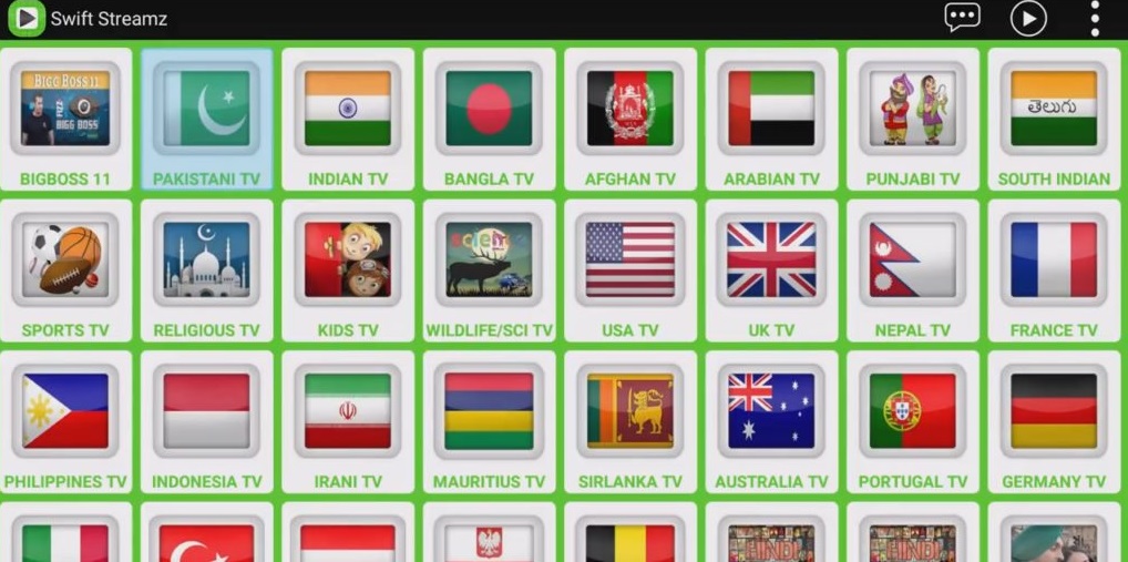 Swift Stream App Country Based Movies 