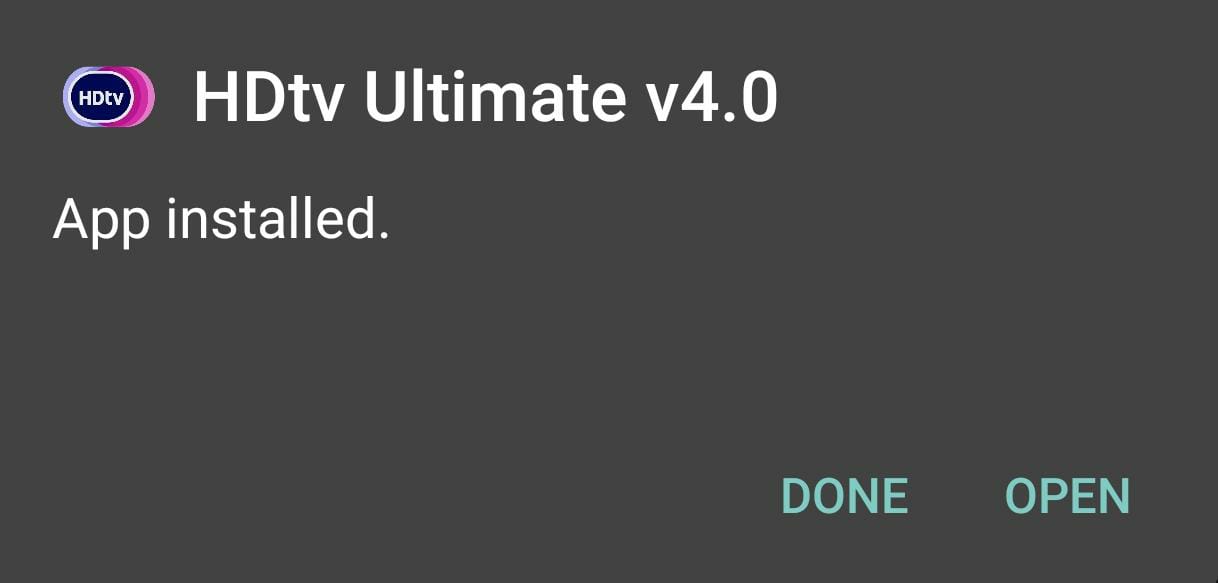 hdtv-ultimate-apk-installed