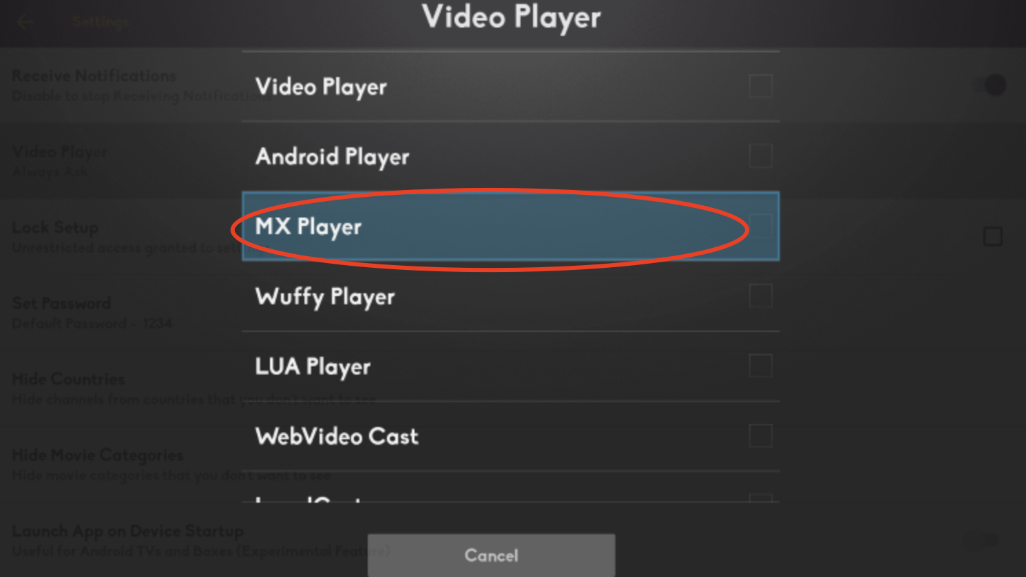 MX Player - Live TV Player on FireStick (Swift Streamz APK)